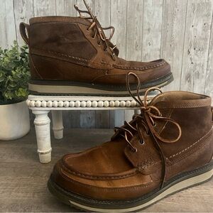 Ariat Foothill Lookout Men’s Brown Leather Lace Up Boots 10EE Wide